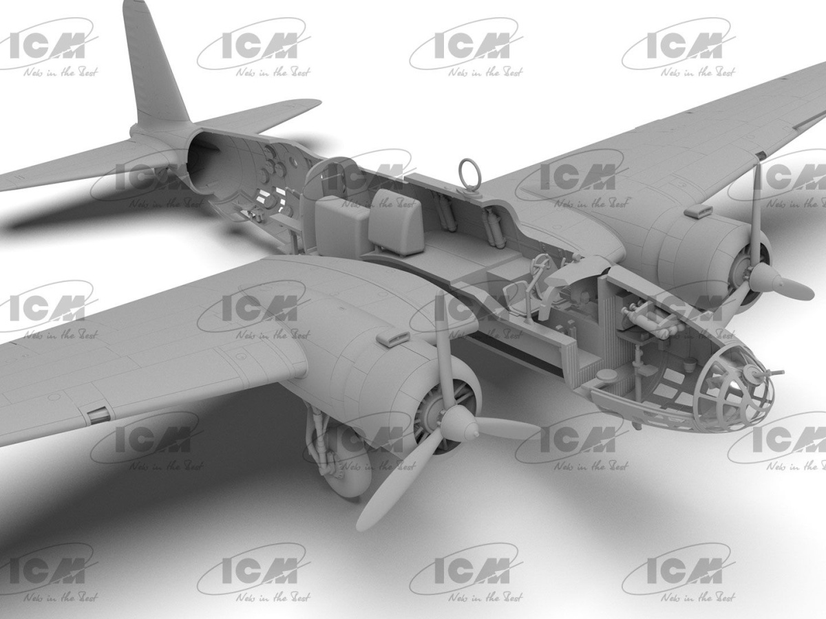 Zdjęcie dodatkowe produktu Ki-21-Ib "Sally" Japoński ciężki bombowiec 1:72 ICM 72203