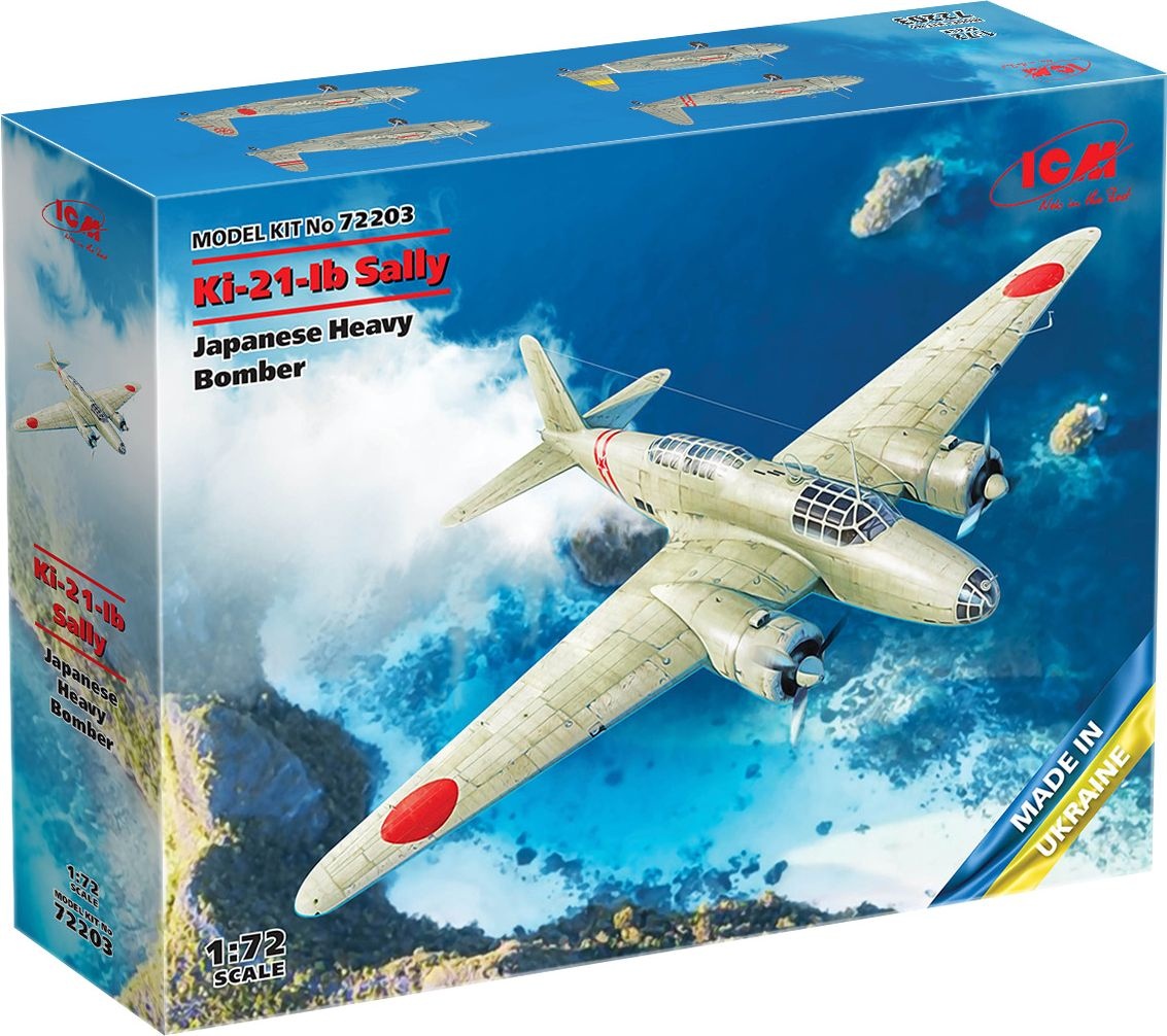 Zdjęcie dodatkowe produktu Ki-21-Ib "Sally" Japoński ciężki bombowiec 1:72 ICM 72203