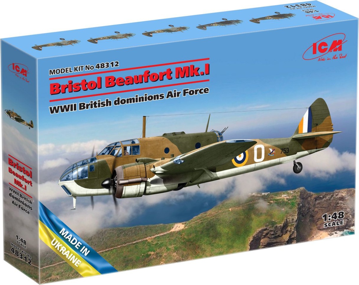 Zdjęcie dodatkowe produktu Bristol Beaufort Mk.I Siły Powietrzne Dominium Brytyjskiego II WŚ 1:48 ICM 48312