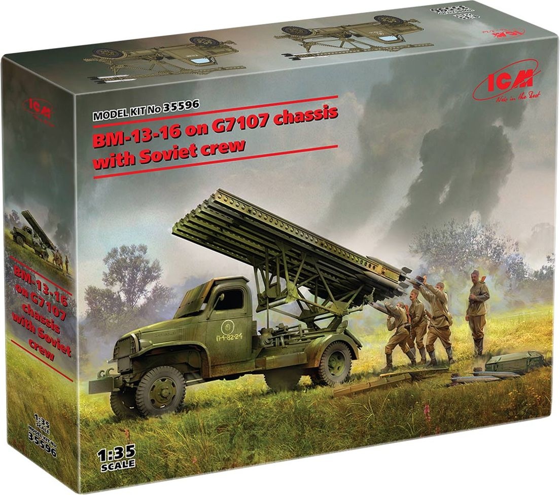Zdjęcie dodatkowe produktu BM-13-16 na podwoziu G7107 z załogą 1:35 ICM 35596
