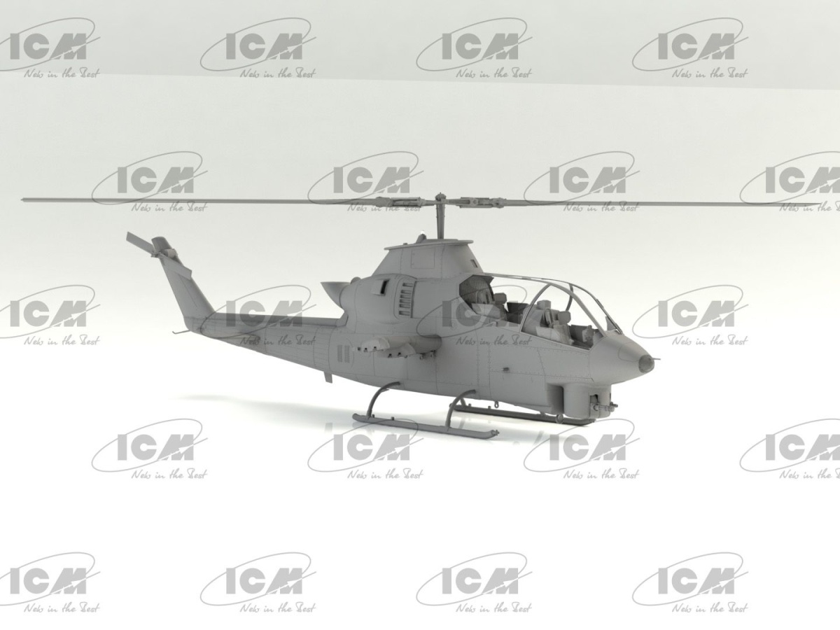 Zdjęcie dodatkowe produktu AH-1G Cobra z amerykańskimi pilotami śmigłowców z wojny w Wietnamie 1:32 ICM 32062