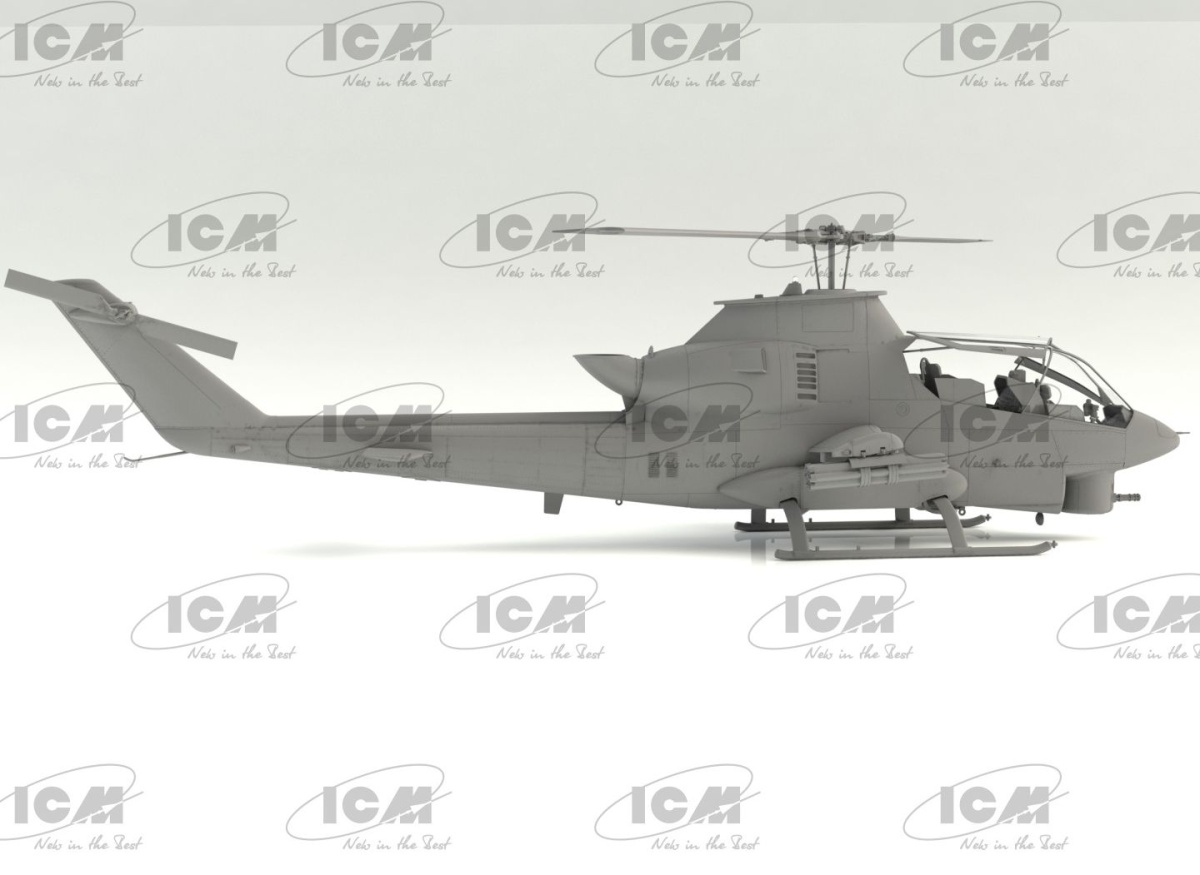 Zdjęcie dodatkowe produktu AH-1G Cobra z amerykańskimi pilotami śmigłowców z wojny w Wietnamie 1:32 ICM 32062