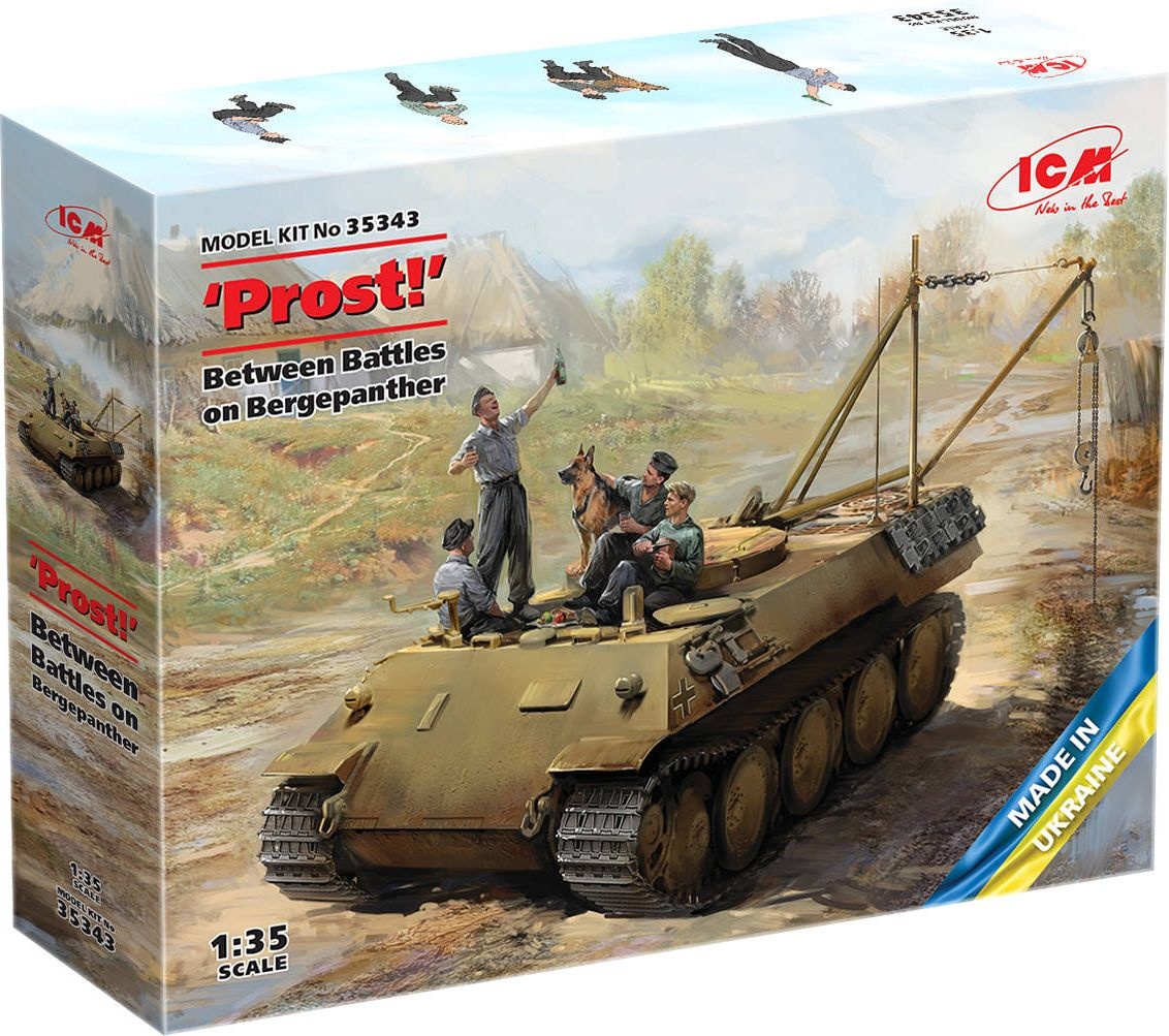 Zdjęcie dodatkowe produktu "Prost!" Między bitwami na Bergepantherze 1:35 ICM 35343