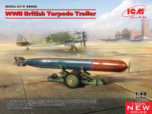 British WWII torpedo trailer 1:48 ICM 48405