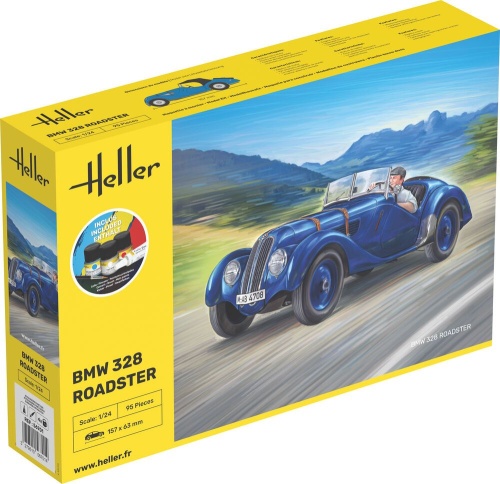 BMW 328 Roadster 1:24 STARTER KIT Heller 56701