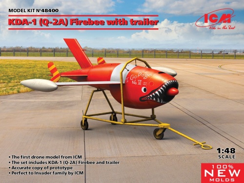 KDA-1 (Q-2A) Firebee with trailer 1:48 ICM 48400