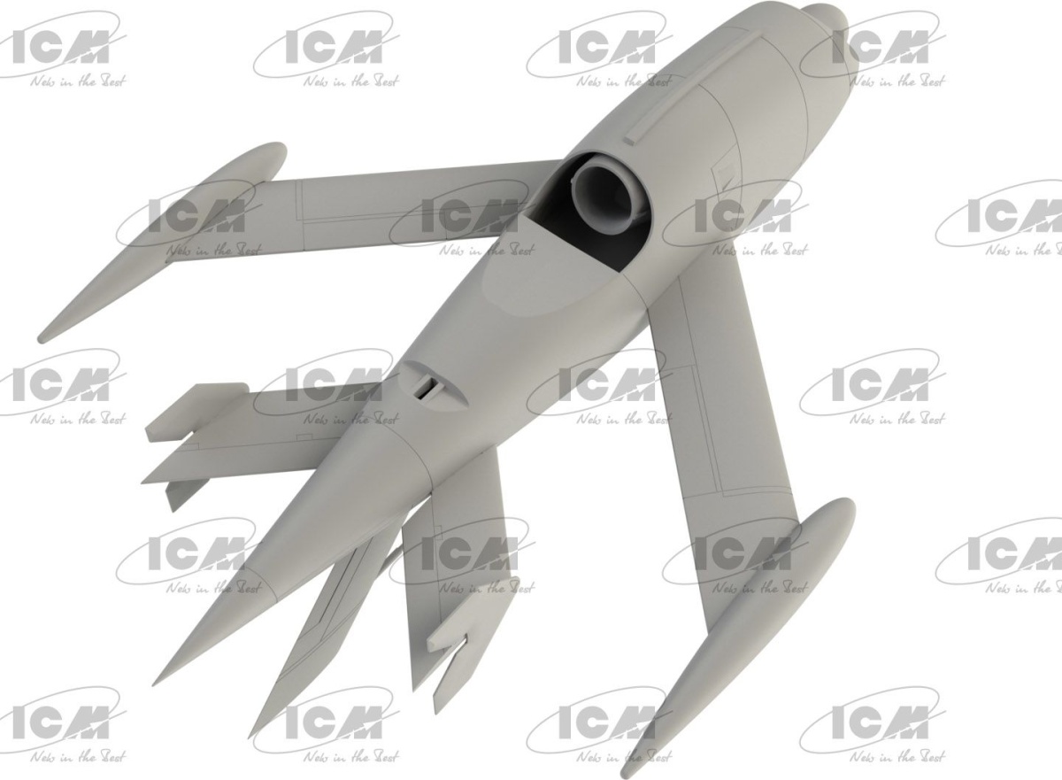 Zdjęcie dodatkowe produktu KDA-1 (Q-2A) Firebee z przyczepą 1:48 ICM 48400