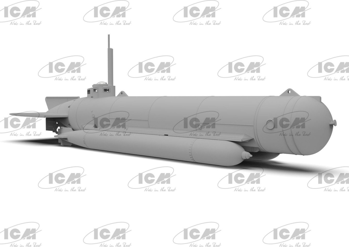 Zdjęcie dodatkowe produktu Niemiecki miniaturowy okręt podwodny typu Molch z okresu II WŚ 1:72 ICM S019