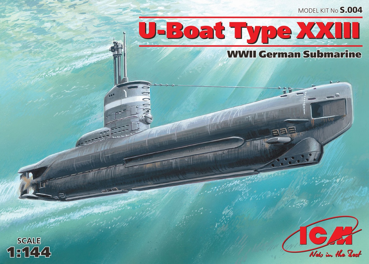 Zdjęcie główne produktu Niemiecki okręt podwodny U-Boot Type XXIII 1:144 ICM S004
