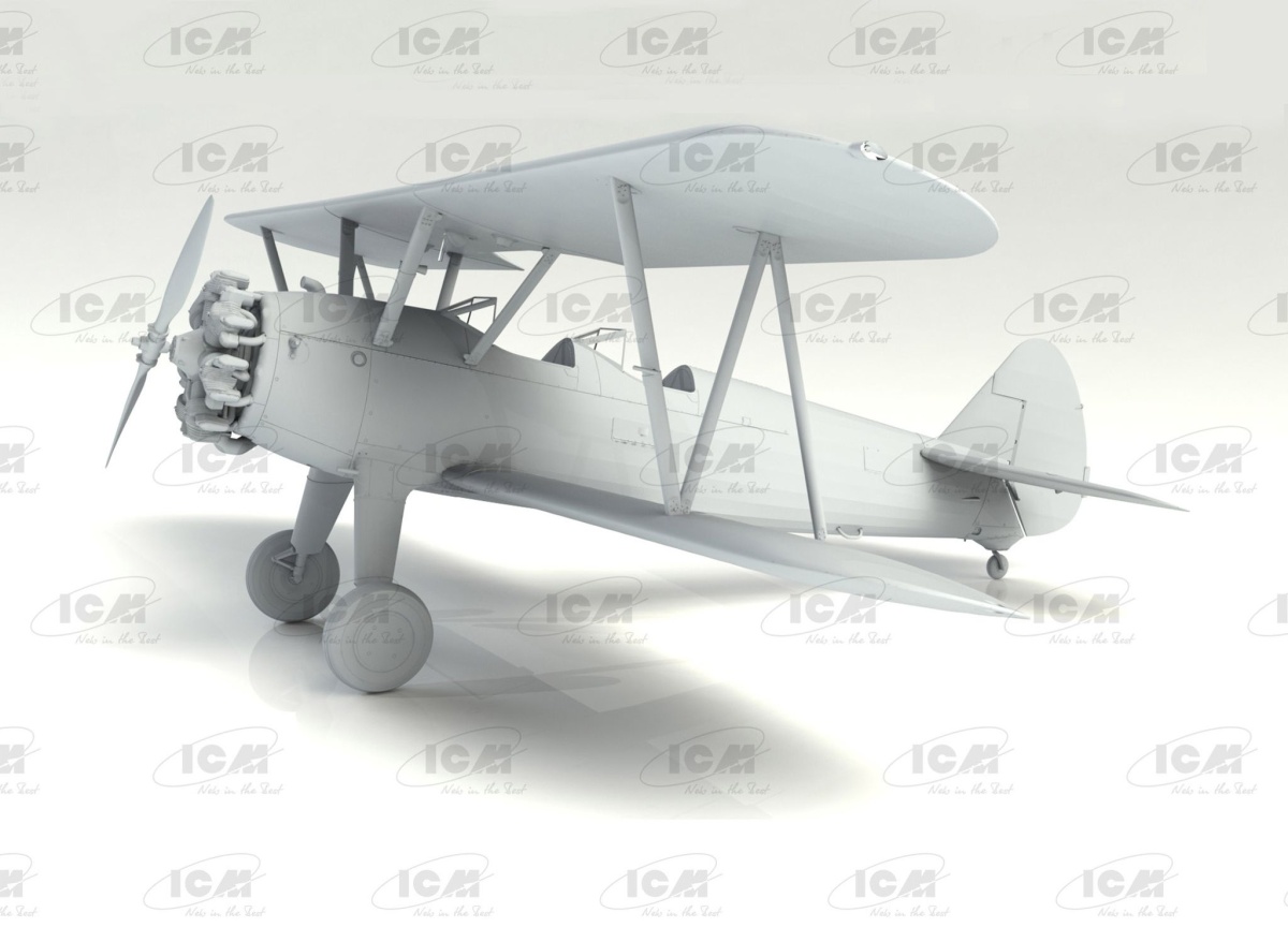 Zdjęcie dodatkowe produktu Stearman PT-17 z amerykańskimi kadetami 1:32 ICM 32051