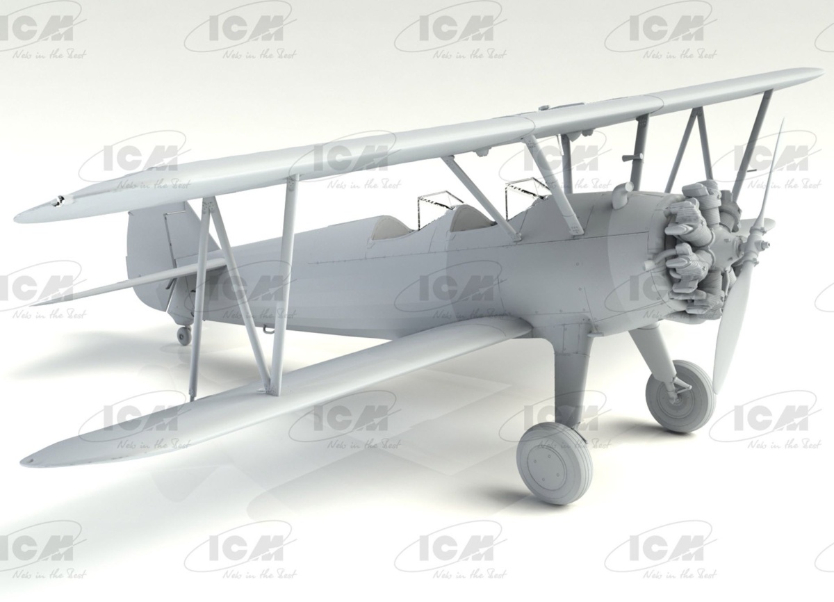 Zdjęcie dodatkowe produktu Stearman PT-17 z amerykańskimi kadetami 1:32 ICM 32051