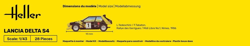 Zdjęcie dodatkowe produktu Lancia Delta S4 1:43 Heller 80177
