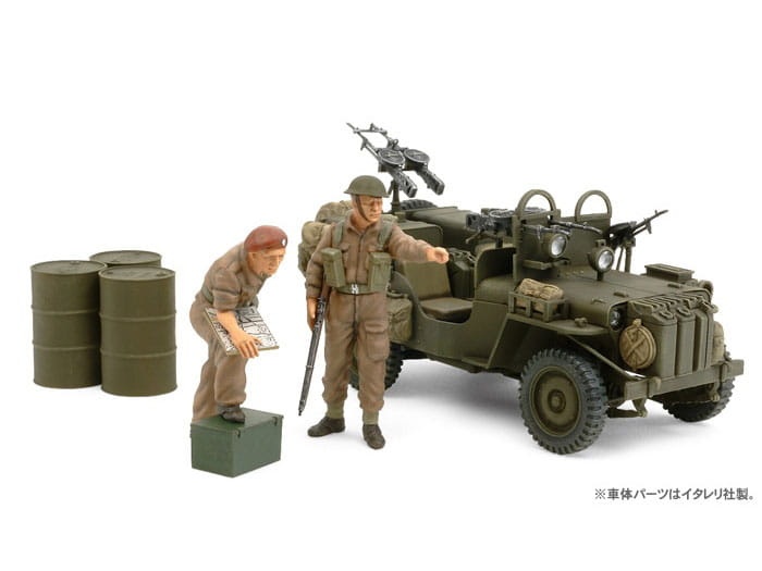 Zdjęcie dodatkowe produktu British SAS Commando Vehicle 1944 (plus 2 figurki) 1:35 Tamiya 25423