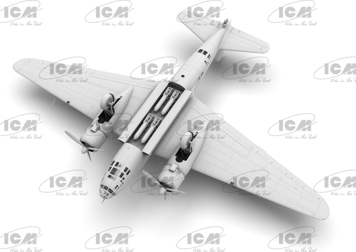 Zdjęcie dodatkowe produktu Japoński ciężki bombowiec Ki-21-Ia "Sally" 1:48 ICM 48196
