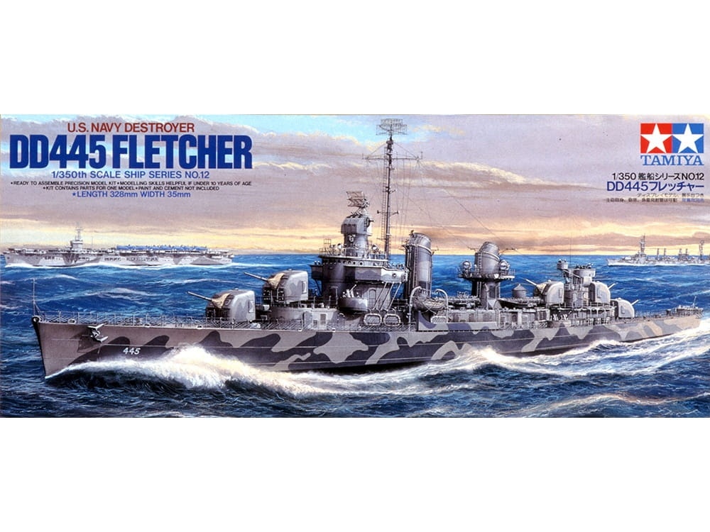 Zdjęcie główne produktu U.S. Destroyer DD-445 Fletcher 1:350 Tamiya 78012