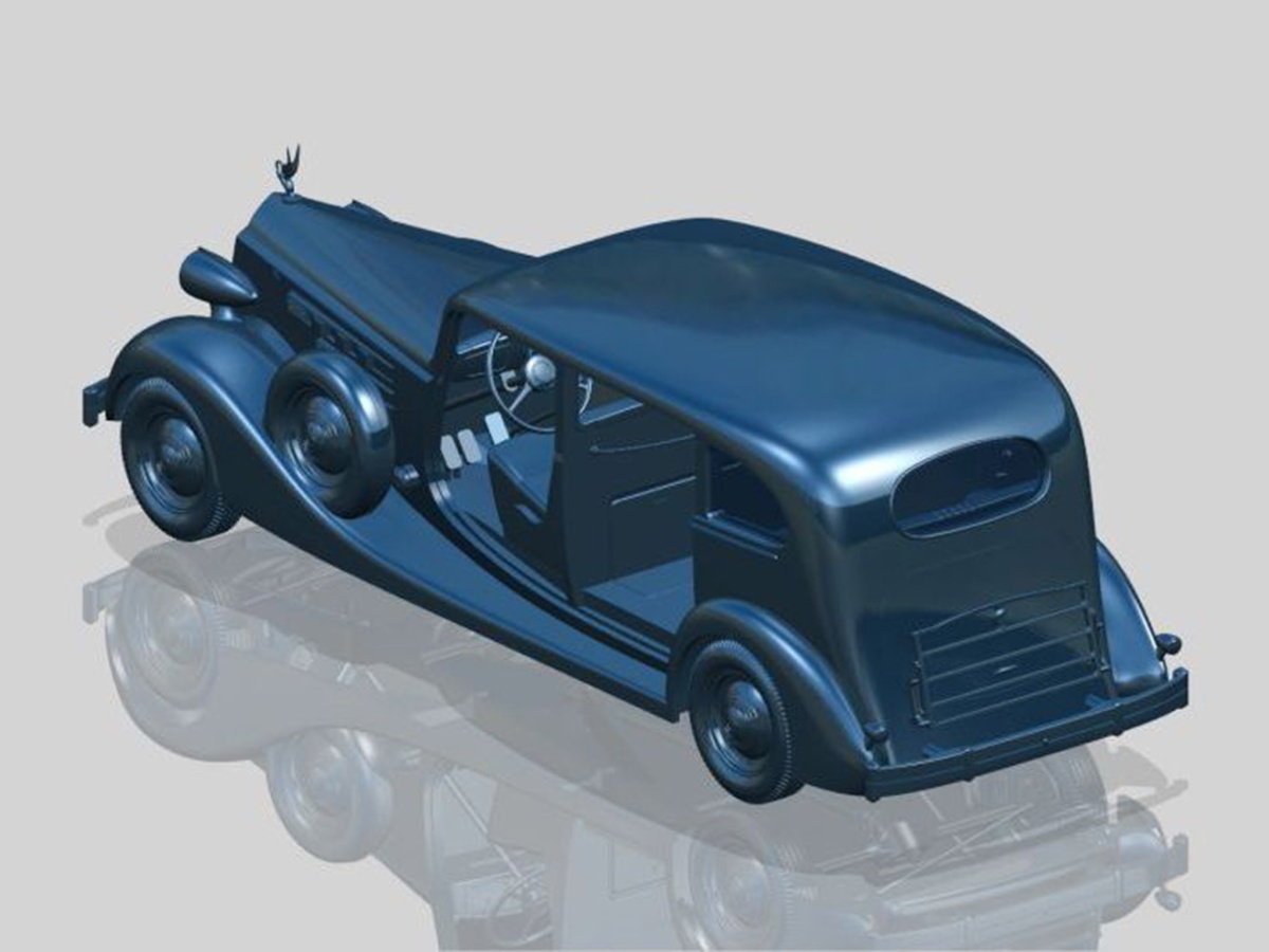Zdjęcie dodatkowe produktu Packard Twelve (model 1936) z pasażerami (5 figurek) 1:35 ICM 35535