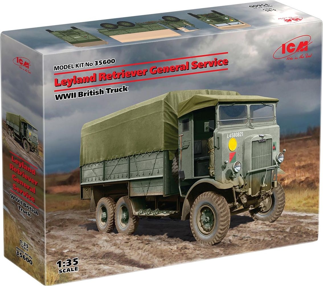 Zdjęcie dodatkowe produktu Leyland Retriever General Service brytyjska ciężarówka z 2 WŚ 1:35 ICM 35600