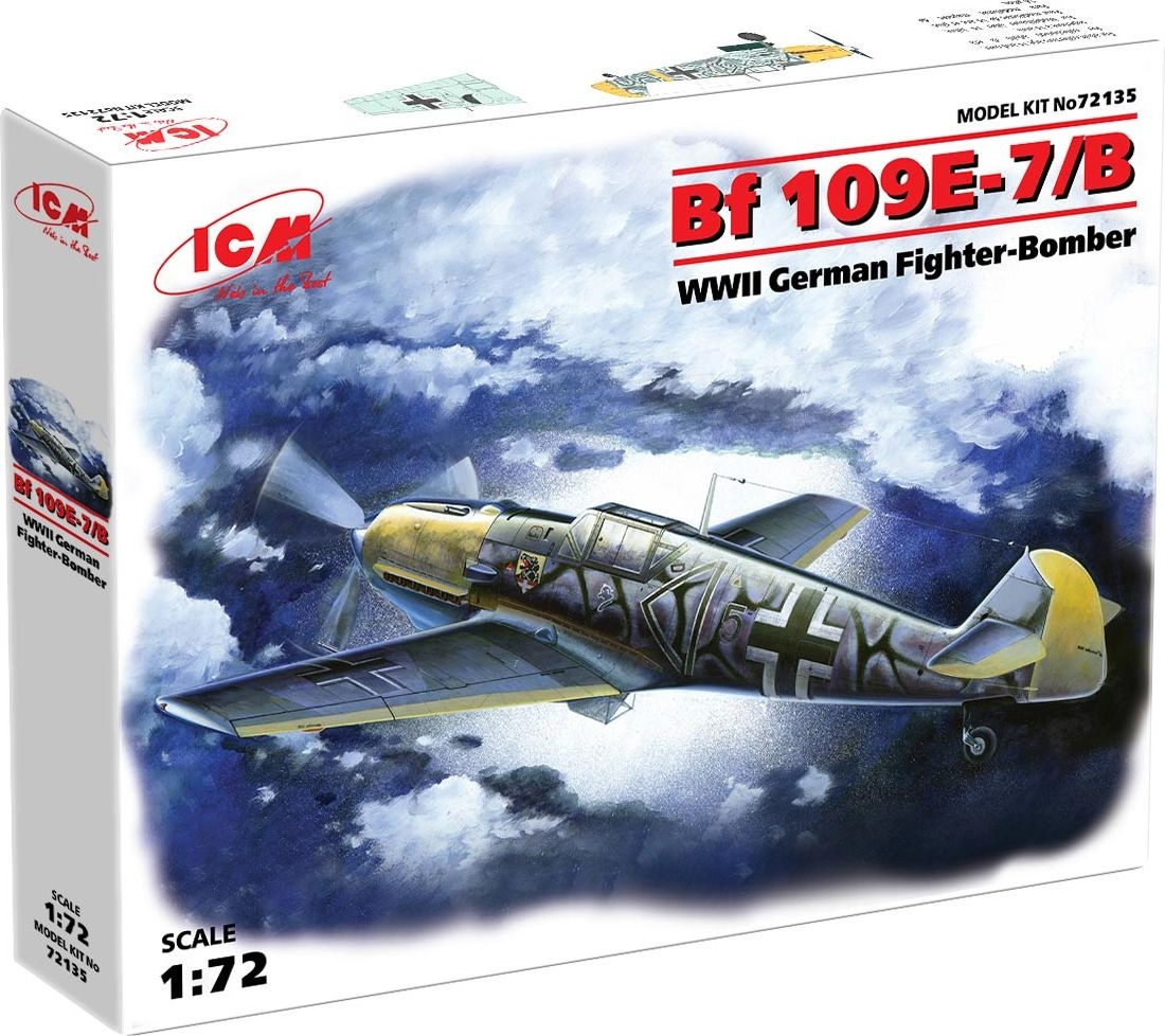 Zdjęcie dodatkowe produktu Messerschmitt Bf 109E-7/B 1:72 ICM 72135