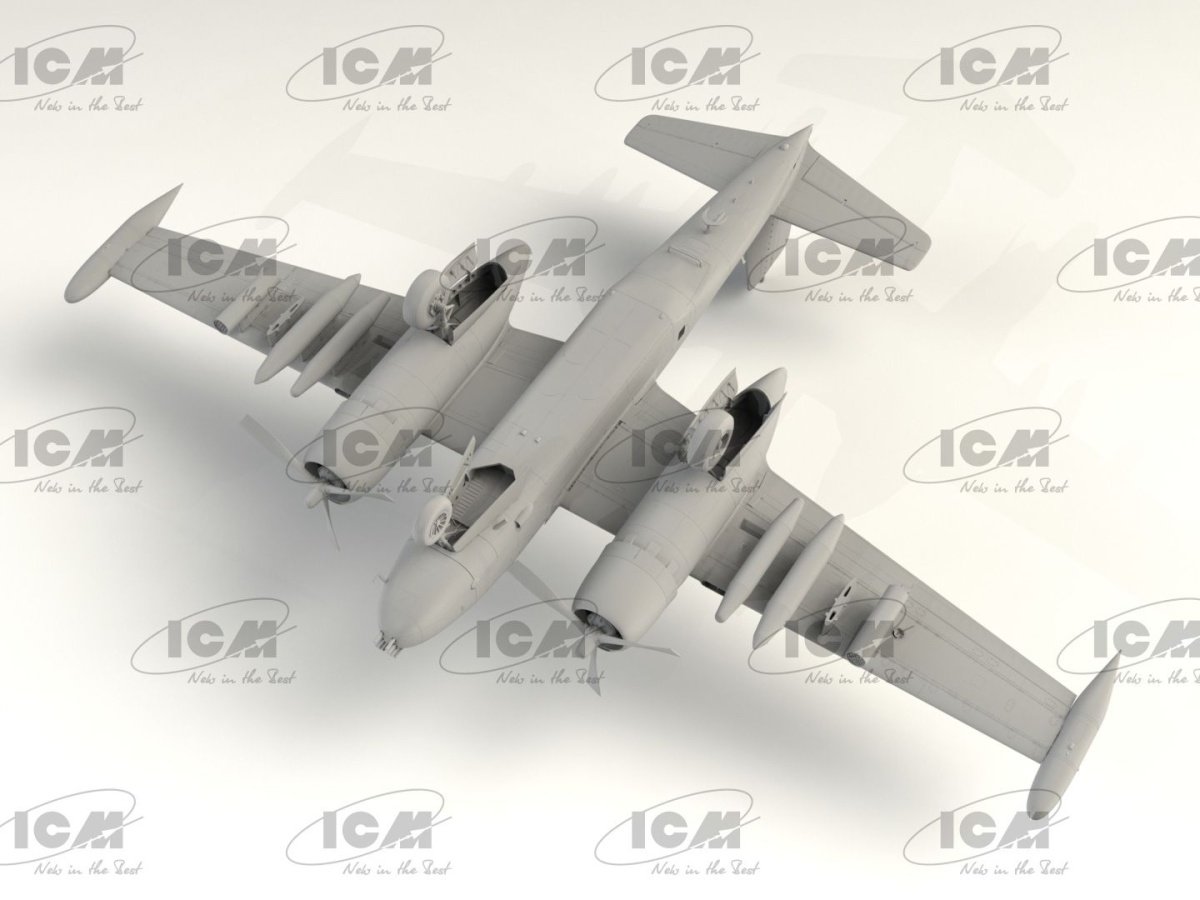 Zdjęcie dodatkowe produktu Amerykański samolot szturmowy B-26K Counter Invader (wczesny) 1:48 ICM 48278