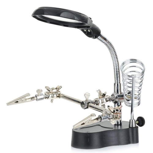 Holder with space for soldering iron and LED light Fine Art 541