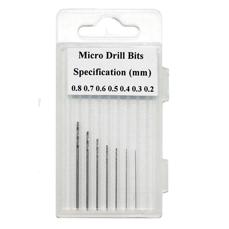 Zdjęcie główne produktu Wiertła mini od 0,2mm do 0,8mm (7szt) Fine Art 520