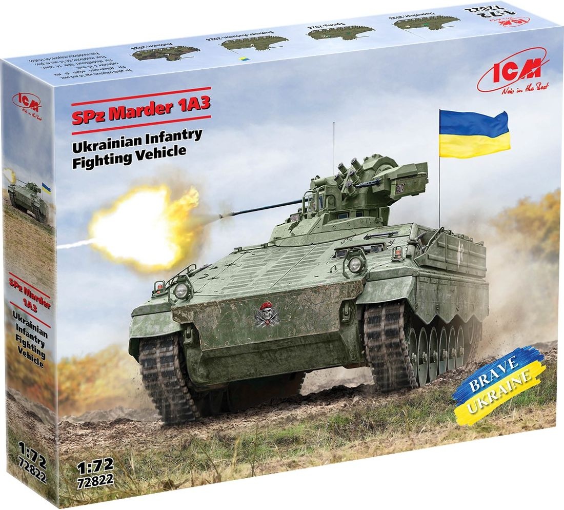 Zdjęcie dodatkowe produktu SPz Marder 1A3 ukraiński bojowy wóz piechoty 1:72 ICM 72822
