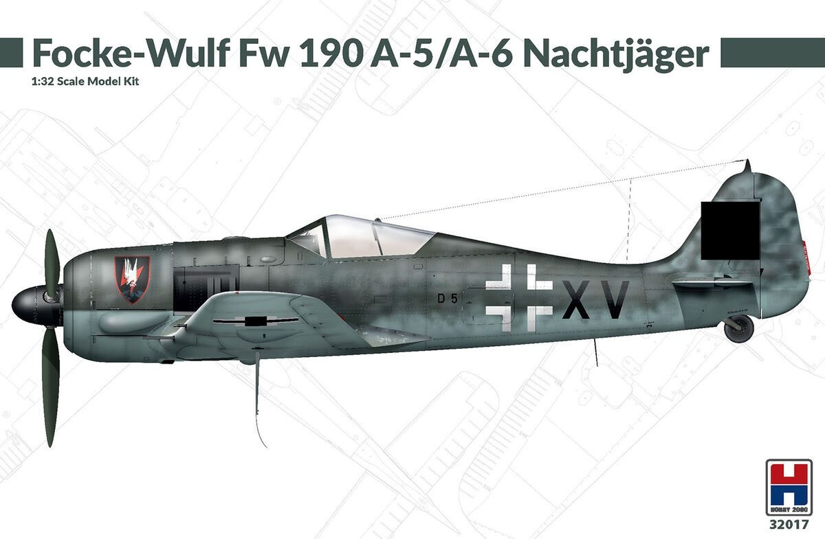 Zdjęcie główne produktu Focke-Wulf Fw 190 A-5/A-6 Nachtjager 1:32 Hobby 2000 32017