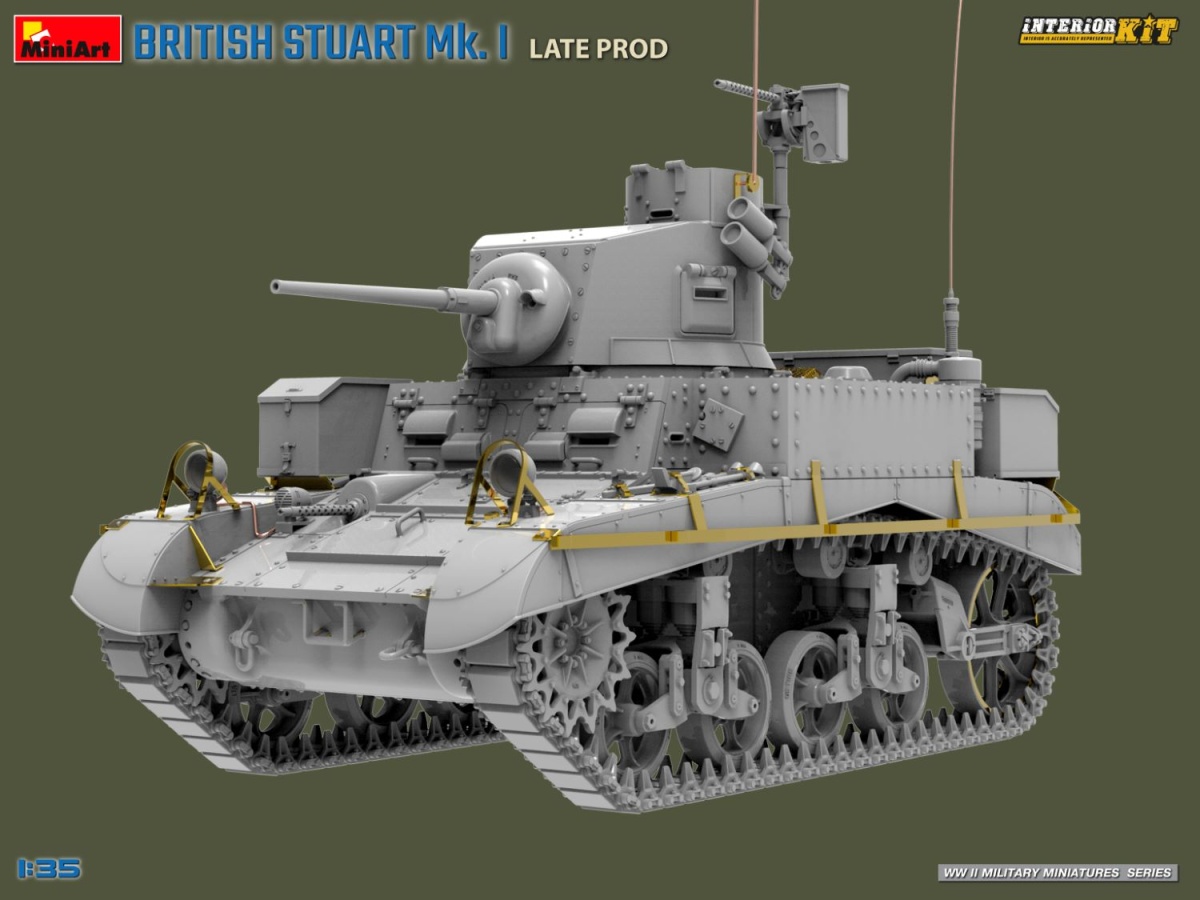 Zdjęcie dodatkowe produktu Brytyjski Stuart Mk. I Late Prod Interior Kit 1:35 MiniArt 35441