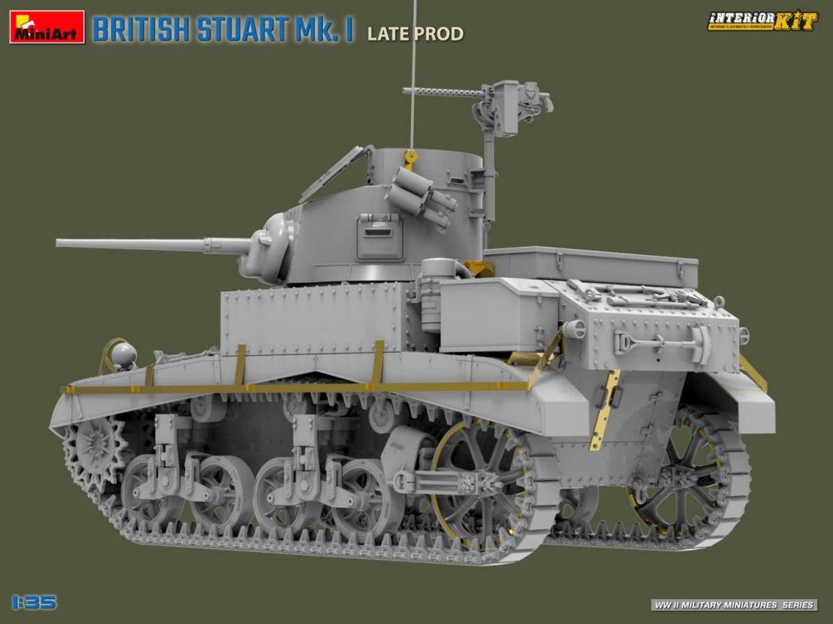 Zdjęcie dodatkowe produktu Brytyjski Stuart Mk. I Late Prod Interior Kit 1:35 MiniArt 35441