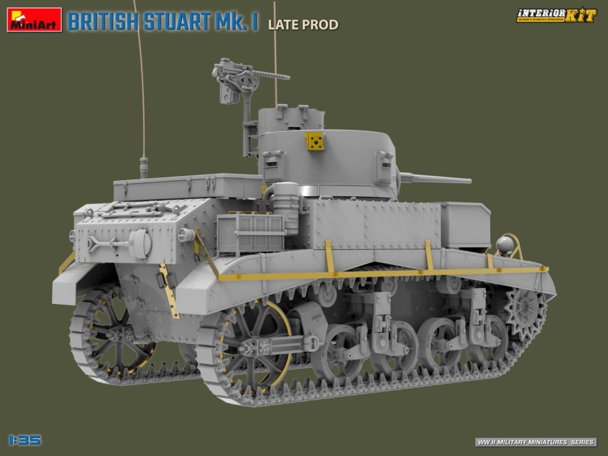 Zdjęcie dodatkowe produktu Brytyjski Stuart Mk. I Late Prod Interior Kit 1:35 MiniArt 35441