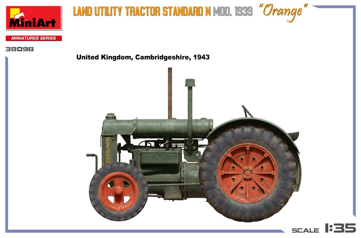 Zdjęcie dodatkowe produktu Land Utility Tractor Standard N “Orange” Mod. 1939 1:35 MiniArt 38098