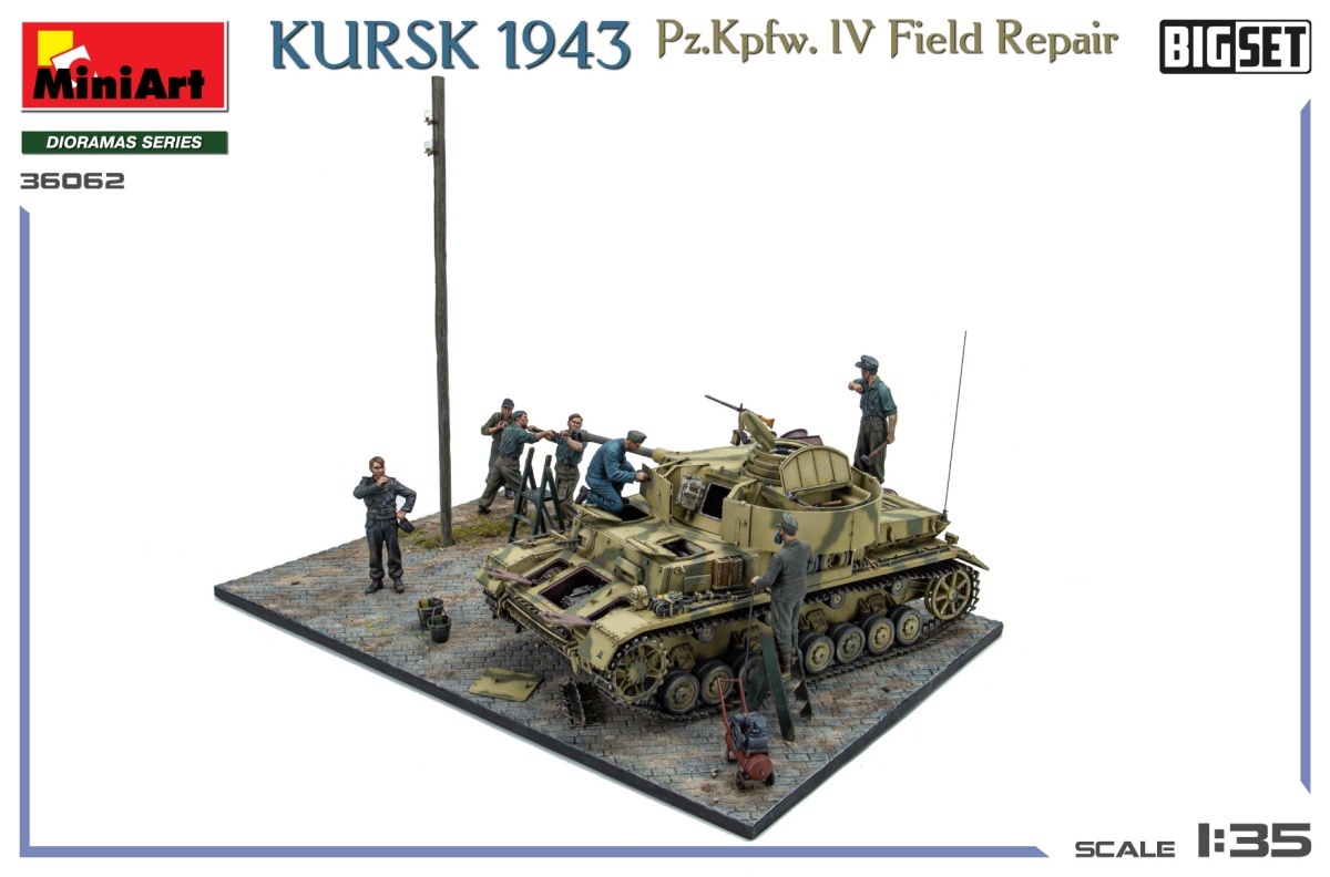 Zdjęcie dodatkowe produktu Kursk 1943 Pz.Kpfw. IV Field Repair Big Set 1:35 MiniArt 36062