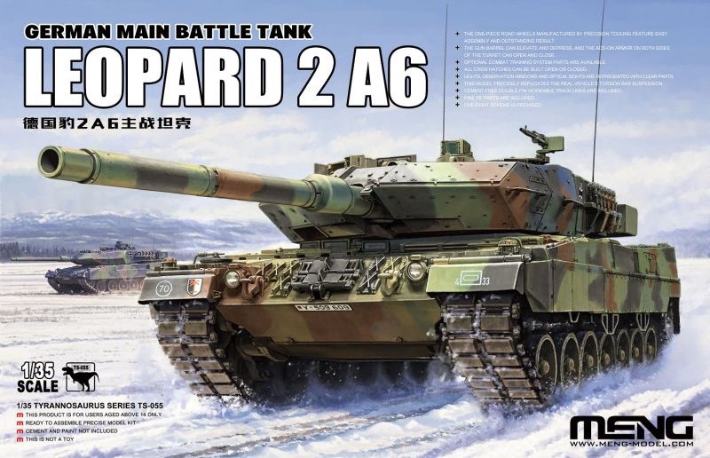 Zdjęcie główne produktu Leopard 2 A6 1:35 Meng TS055