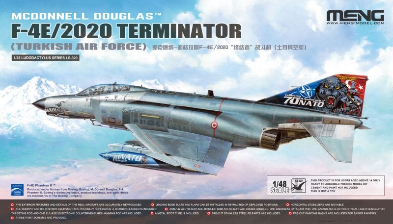 Zdjęcie główne produktu McDonnell Douglas F-4E/2020 Terminator (Tureckie Siły Powietrzne) 1:48 Meng LS020