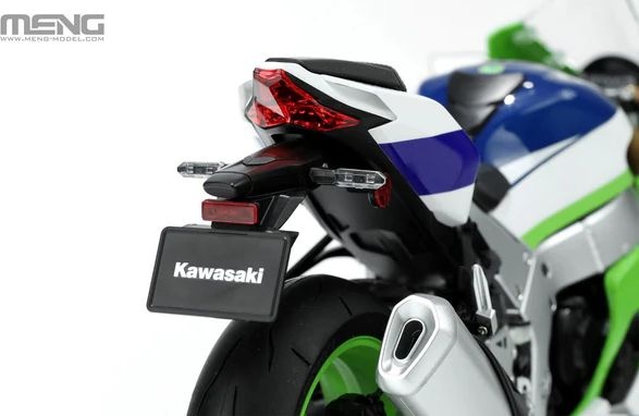 Zdjęcie dodatkowe produktu Kawasaki Ninja ZX-10R Pre-Coloured Edition 1:9 Meng MT007S