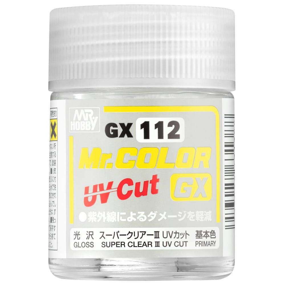 Zdjęcie główne produktu Mr. Color GX-112 Super Clear III UV Cut farba 18ml błyszcząca GX112