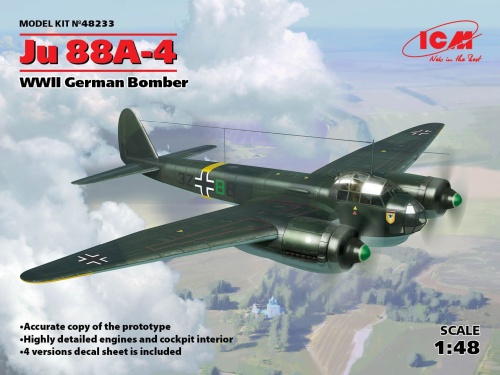 Ju 88A-4 WWII German Bomber 1:48 ICM 48233