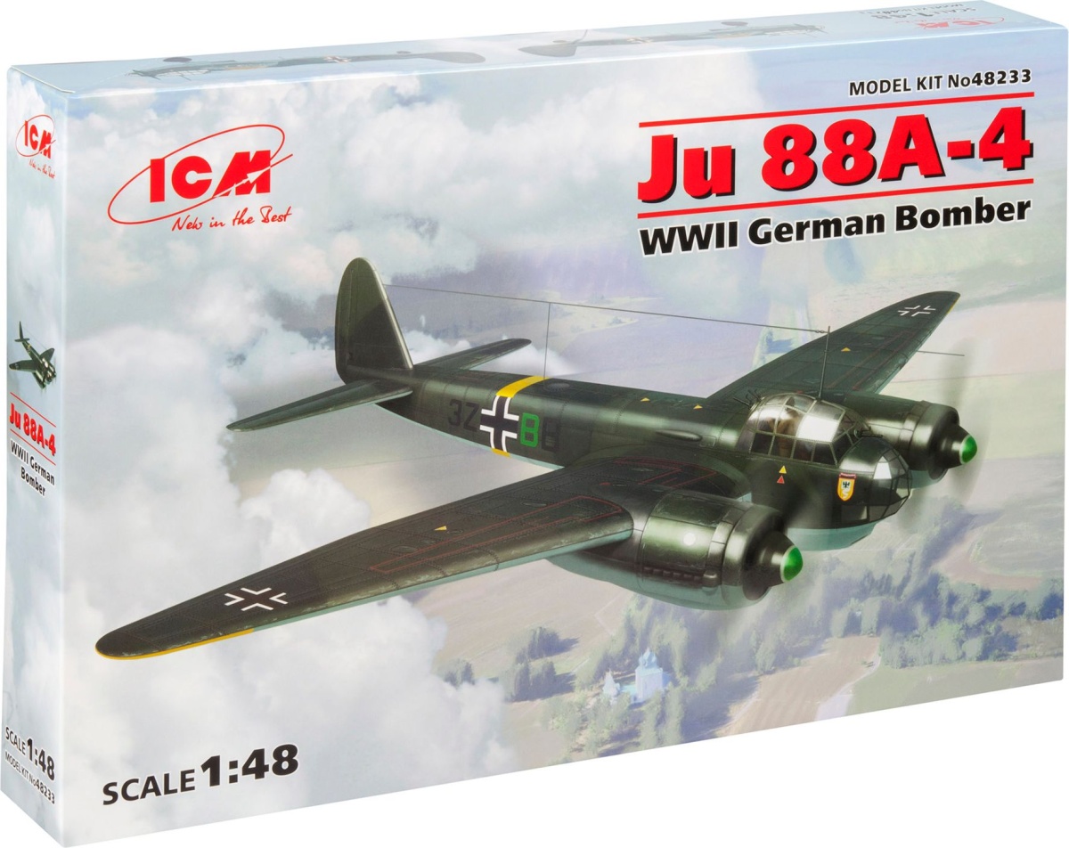 Zdjęcie dodatkowe produktu Ju 88A-4 WWII German Bomber 1:48 ICM 48233