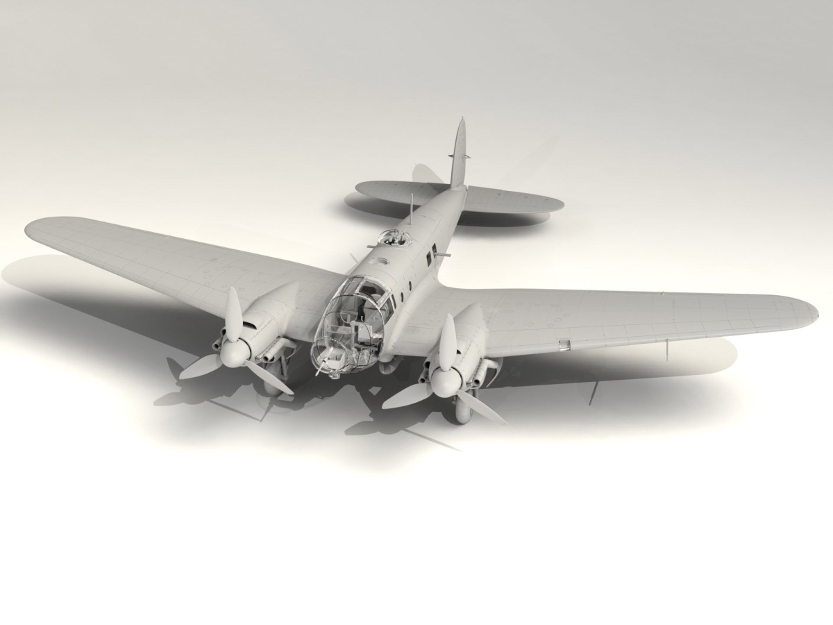 Zdjęcie dodatkowe produktu He 111H-20 WWII German Bomber 1:48 ICM 48264