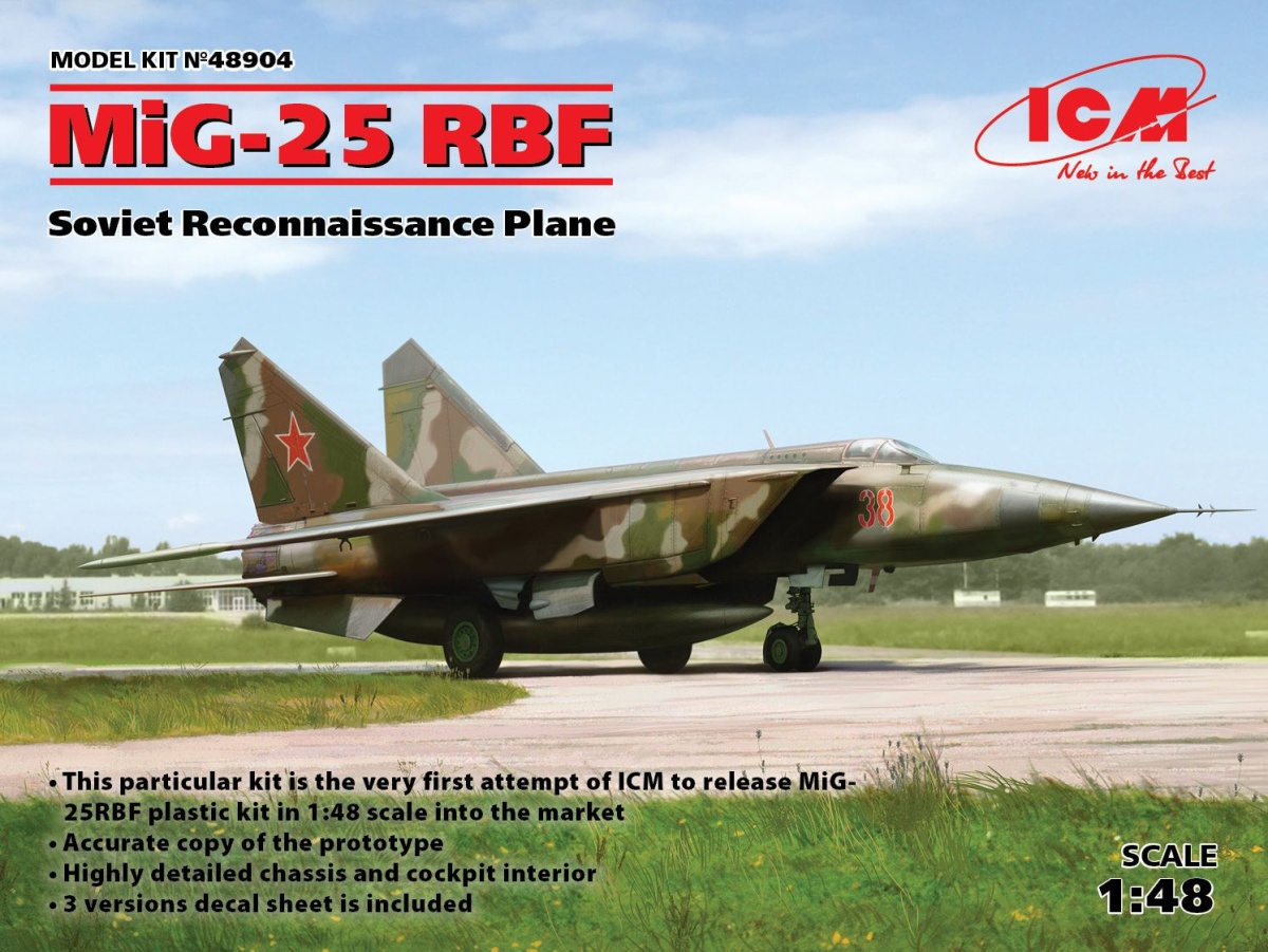 Zdjęcie główne produktu MiG-25 RBF Foxbat 1:48 ICM 48904