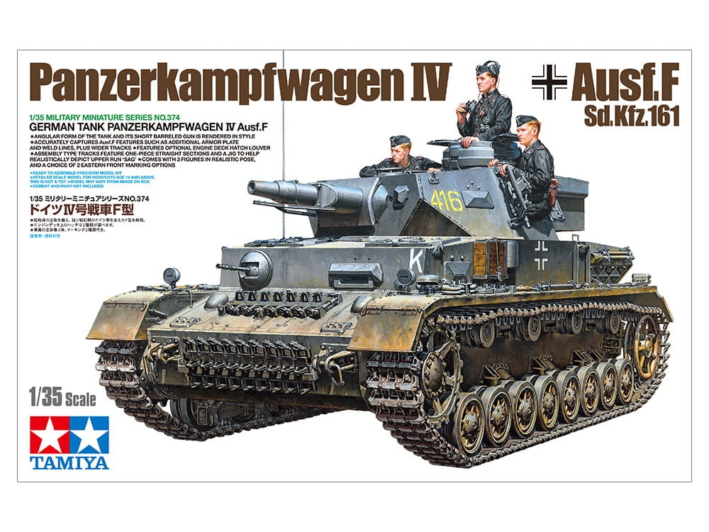 Zdjęcie główne produktu Panzerkampfwagen IV Ausf.F 1:35 Tamiya 35374