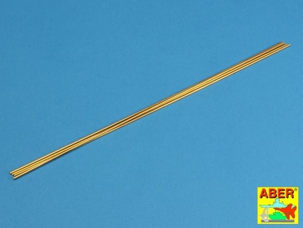 Zdjęcie główne produktu Rurki mosiężne fi1,50x0,20 mm dł. 245 mm x 4 szt. ABER BT15X02
