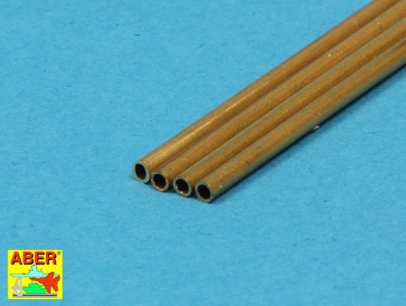 Zdjęcie dodatkowe produktu Rurki mosiężne fi1,50x0,20 mm dł. 245 mm x 4 szt. ABER BT15X02