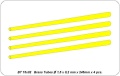 Zdjęcie dodatkowe produktu Rurki mosiężne fi1,50x0,20 mm dł. 245 mm x 4 szt. ABER BT15X02