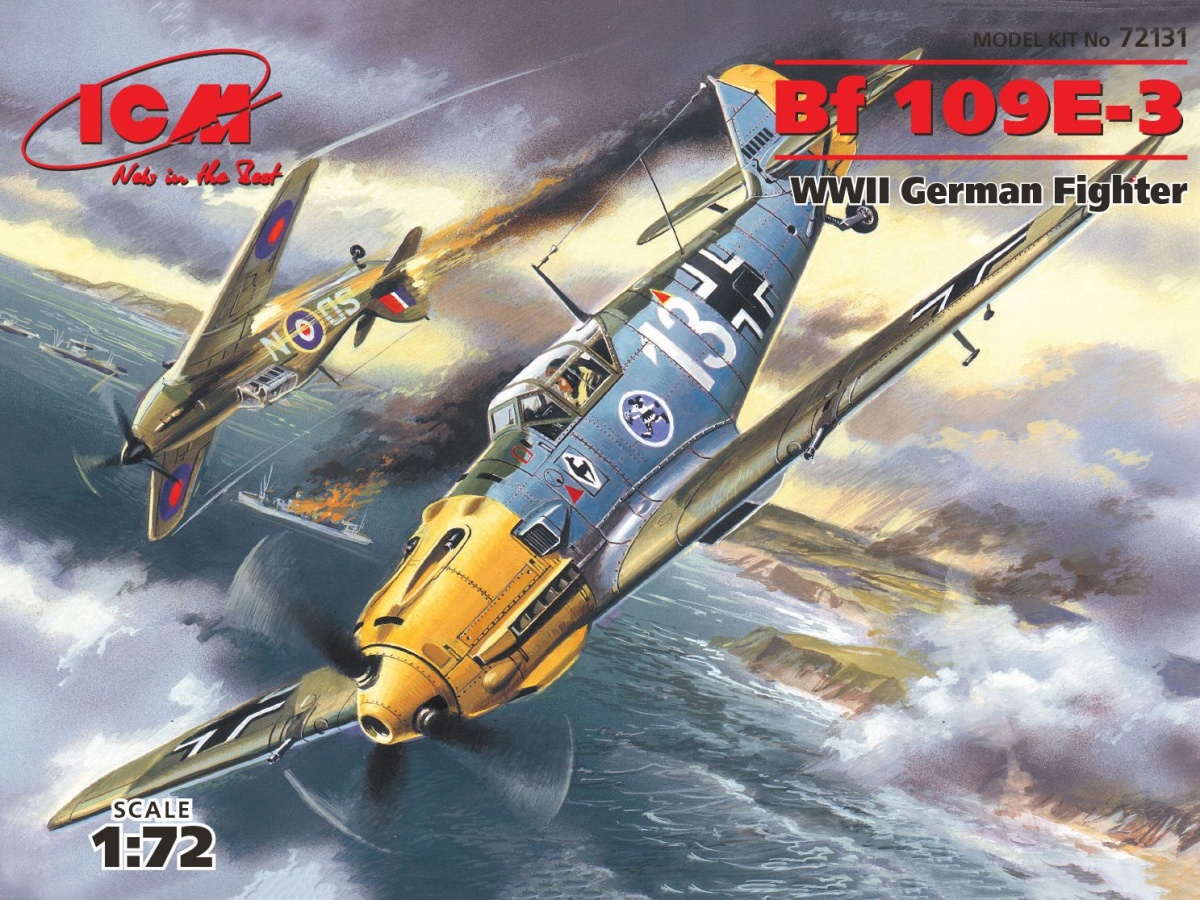 Zdjęcie główne produktu Messerschmitt Bf 109E-3 1:72 ICM 72131