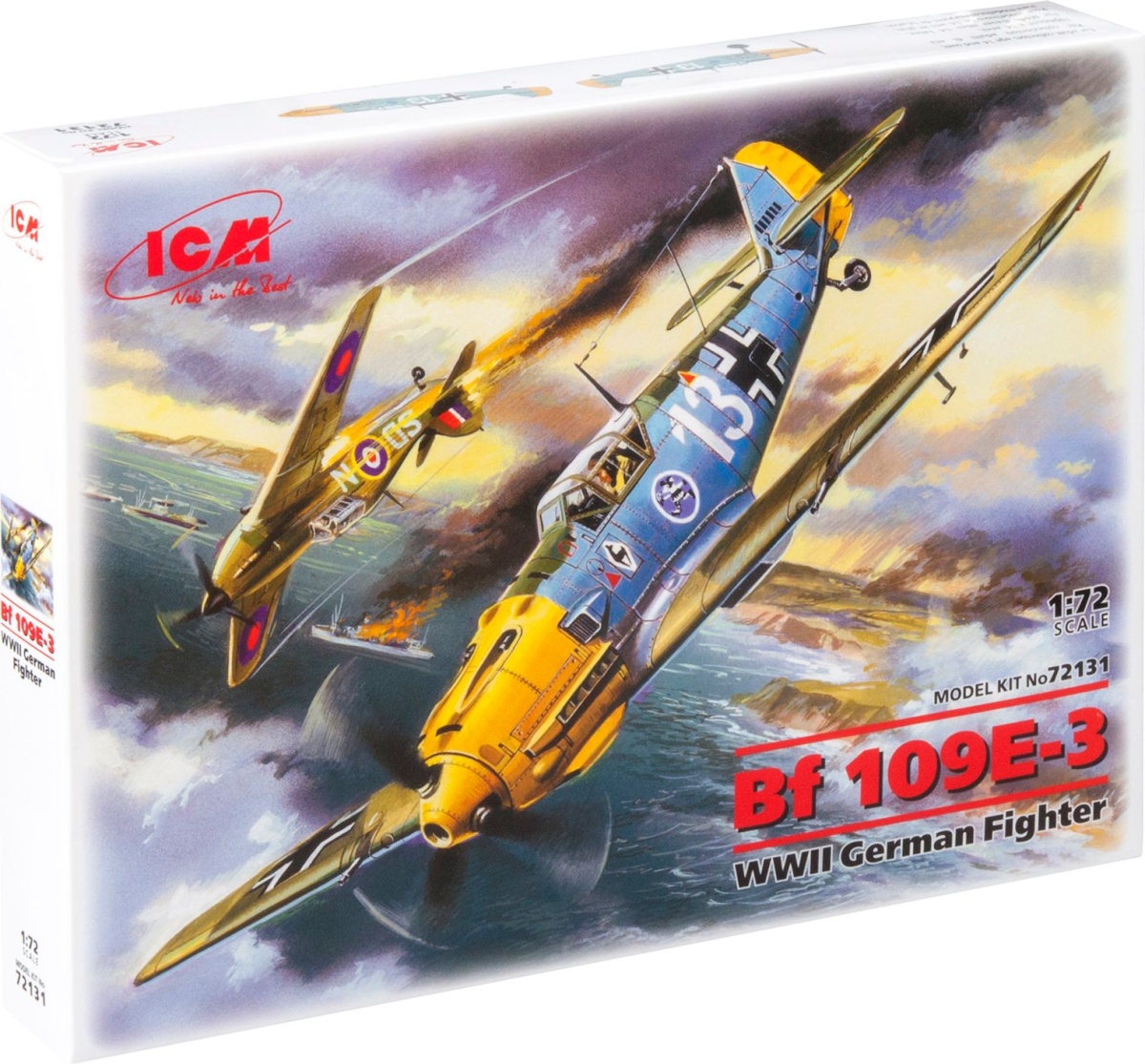 Zdjęcie dodatkowe produktu Messerschmitt Bf 109E-3 1:72 ICM 72131