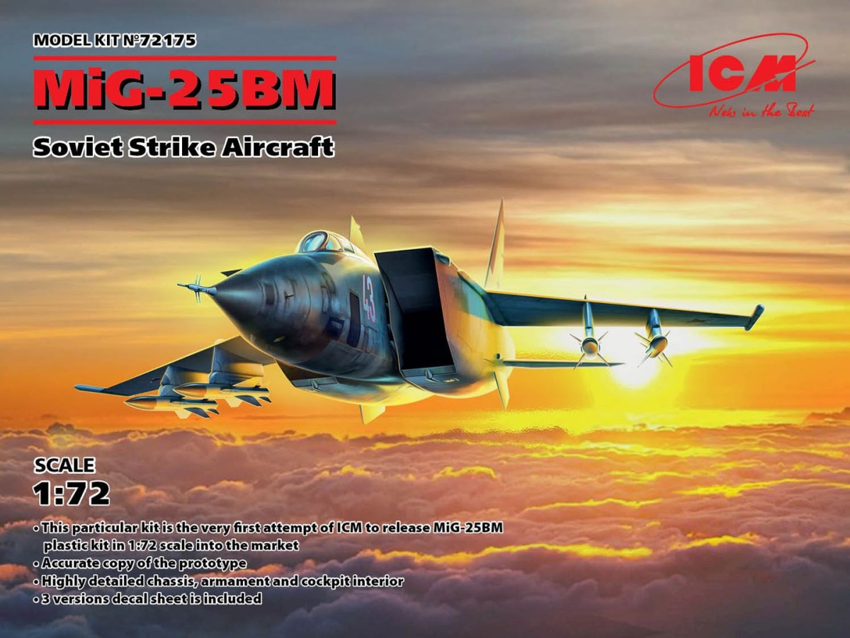 Zdjęcie główne produktu MiG-25 BM 1:72 ICM 72175