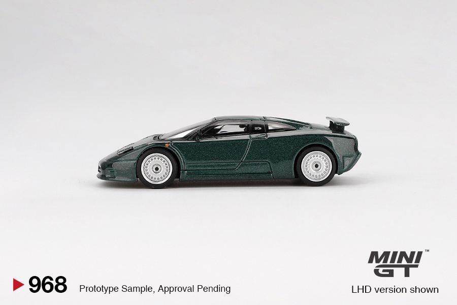 Zdjęcie dodatkowe produktu Bugatti EB110 GT Verde Scuro (Blister Packaging) 1:64 Mini GT 00968-BL