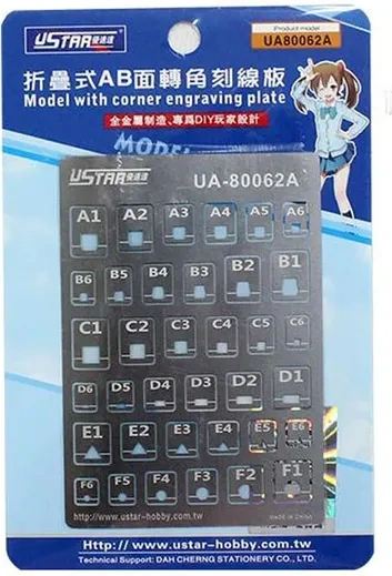 Zdjęcie główne produktu Szablon Fototrawiony do Trasowania Linii i Narożników U-Star 80062A