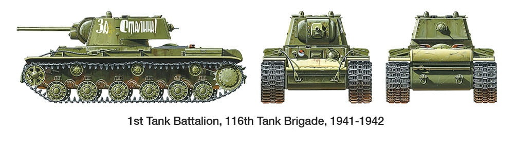 Zdjęcie dodatkowe produktu Russian Heavy Tank KV-1 (Model 1941) 1:35 Tamiya 35372